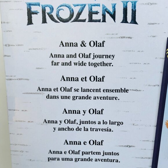 New in Box-Hasbro Disney Frozen Anna Doll with Buildable Olaf Figure & Backpack - Picture 14 of 15